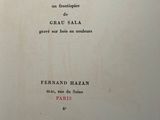 an old book with a black and white image of the title of a poem