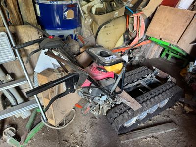 an image of a pile of junk in a garage