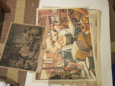 Lot DE Gravures, Reproductions, Imagerie Scolaire.