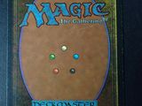 the back cover of a card game with a picture of a brown and blue cover