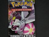 Paquet de cartes Pokémon Diamant et Perle posé sur une surface noire
