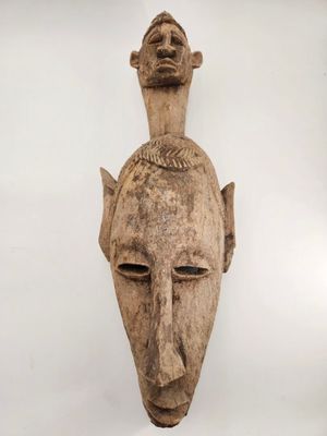 Mali : Masque à cimier anthropomorphe - art tribal - Somadou…
