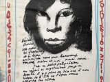 an image of a drawing of a woman ' s face on a piece of paper