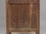 an old wooden cabinet with a drawer on one side and a drawer on the other side