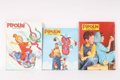 PIPOLIN : albums n°3 (1958), 10 (1962) et 12 (1963)