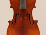 an old violin with a bow on a white background