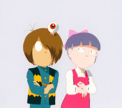an image of a couple of cartoon characters standing next to each other