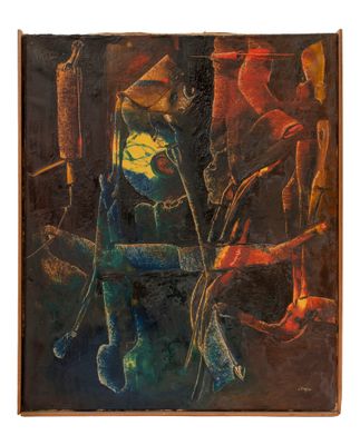 une image d'un tableau représentant une femme assise sur une chaise