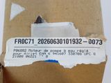 a cardboard box with a piece of paper on top of it