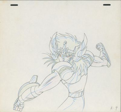 an image of a drawing of a woman with a sword
