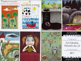 de nombreuses illustrations différentes réalisées par des enfants accrochées au mur