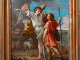 an image of a painting of a man and a woman in a landscape