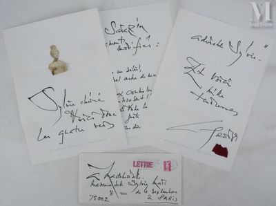 MATHIEU Georges (1921-2012) Lettre manuscrite, 1990