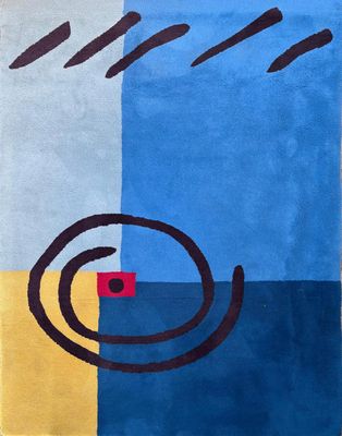 une image représentant un tapis orné d'un motif en spirale