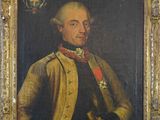 portrait d'un homme en uniforme militaire dans un cadre doré