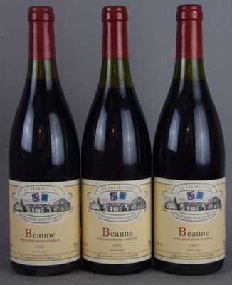 3 bouteilles BEAUNE La grande cave 1997