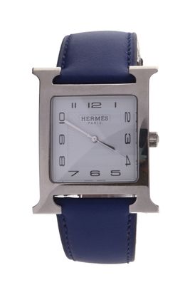 HERMES - Montre bracelet de dame modèle "Heure H" grand modè…