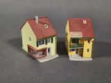 two small houses that are next to each other