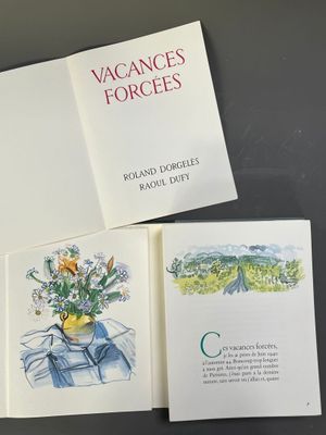 three cards with drawings of flowers in a vase on a table