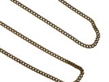 an image of a gold chain with a clasp on a white background