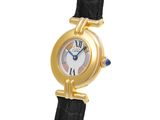 a close up of a watch on a white background with a black strap