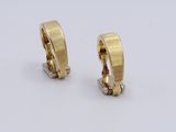 pair of 18k yellow gold hoop earrings
