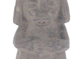 a stone statue of a man with a hat on his head