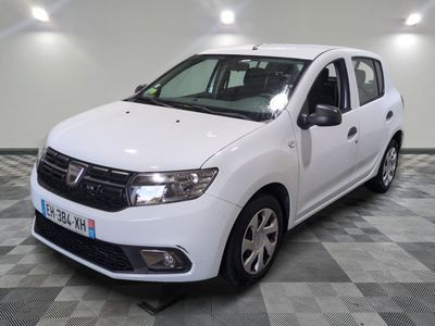 a picture of a white dacia parked on a checkered floor