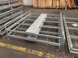 a lot of metal items that are in a warehouse