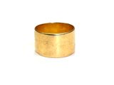 an image of a close up of a gold ring on a white background