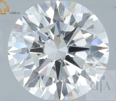 une image représentant un diamant taillé sur fond blanc