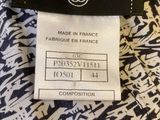 chanel black and white print dress