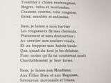 a black and white picture of a poem written in french