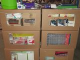boxes stacked on top of each other in a garage