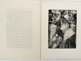 an open book with a picture of a man and a woman on it