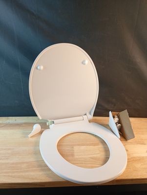 Schütte SLIM WHITE 82700, Abattant WC en Duroplast avec syst…