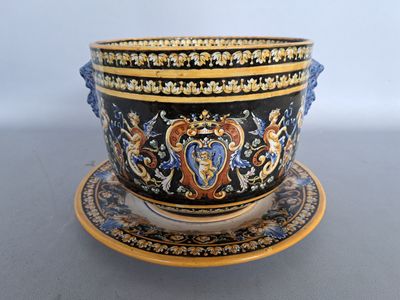 a cup and saucer sitting on a saucer on a table