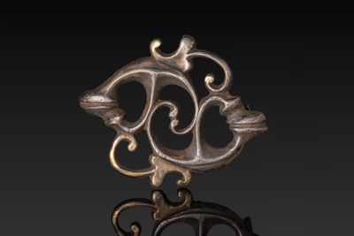 Broche Phytomorphe Romaine EN Argent DorÉ