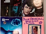 quatre albums vinyles regroupant divers morceaux des années 1970 et du début des années 1970