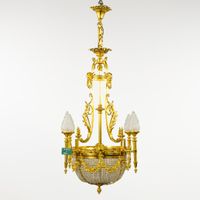 Un lustre « Sac à Perles » d’une taille exceptionnelle, en b… (photo 2)