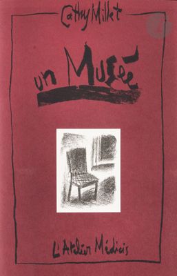 the cover of a book with a drawing of a chair on it