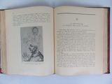 an open book with a picture of a man and a woman on it