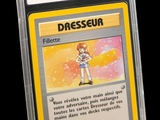 Sur la carte, on voit une fille en robe.