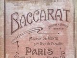 un vieux livre sur lequel figure l'image d'un bagcarat