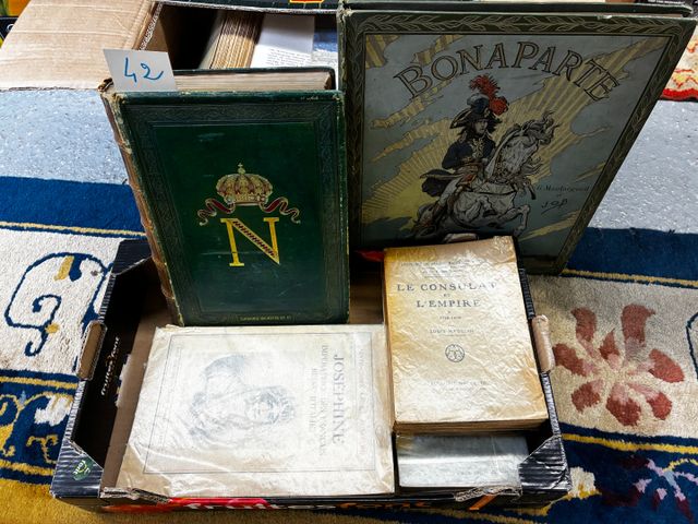 Carton de livres sur NAPOLEON : Histoire de Napoléon 2 tomes, let...