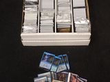 a lot of cards in a box on the table