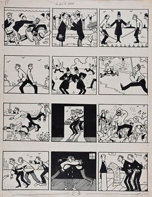 an image of a comic strip with a cartoon of a man in a suit and tie