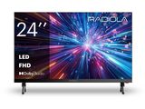 a tv with the radiola logo on it and a picture of a star burst in the background