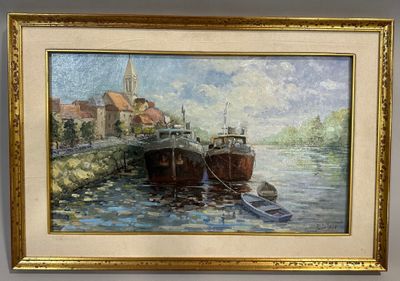 Jean Claude CALLAUD, Conflans-Sainte-Honorine, 2008, Huile s…