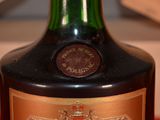 a bottle of liquor that is sitting on a table